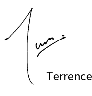研究者サイン Terrence
